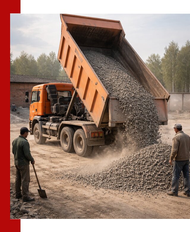 Доставка самосвалом 20 м3 в Пушкине быстро и надежно