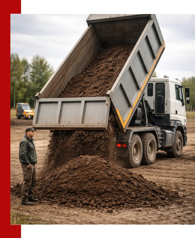 Аренда самосвала с водителем в Пушкине для сыпучих грузов и навоза