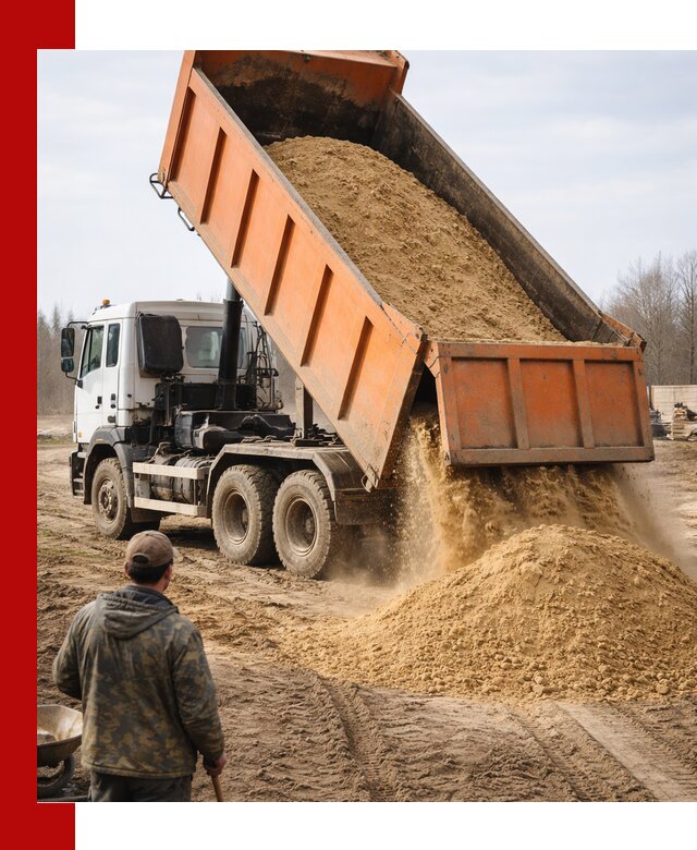 Аренда самосвала 20 тонн для перевозки грузов в Пушкине