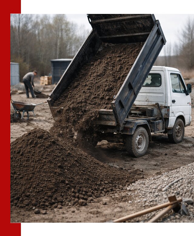 Аренда минисамосвала в Пушкине для доставки сыпучих материалов