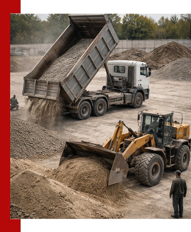 Перевозка сыпучих грузов самосвалами и бортовыми в Пушкине