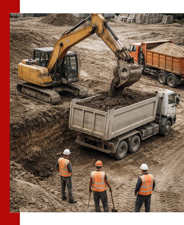 Разработка грунта для строительства и благоустройства в Пушкине