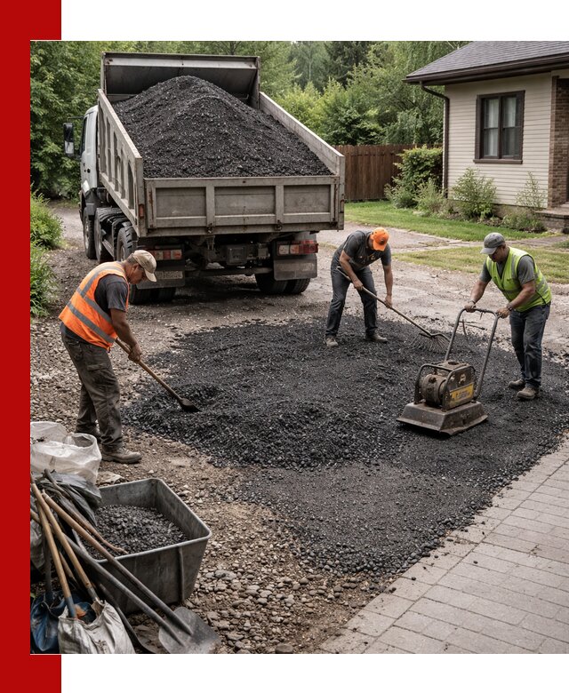 Асфальтовая крошка для двора с доставкой в Пушкине